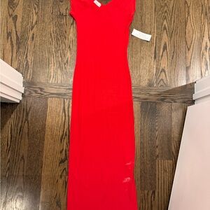 New UO Red Tshirt Maxi Dress